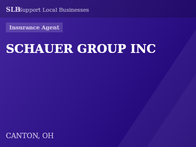SCHAUER GROUP INC — Insurance Agent in CANTON, OH