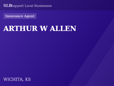 ARTHUR W ALLEN — Insurance Agent in WICHITA, KS