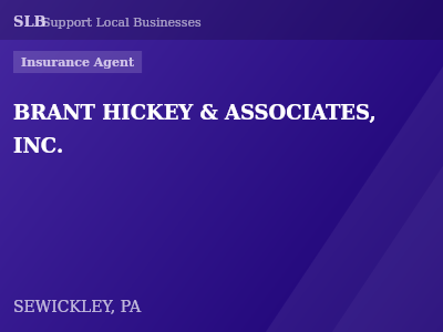 BRANT HICKEY & ASSOCIATES, INC. — Insurance Agent in SEWICKLEY, PA