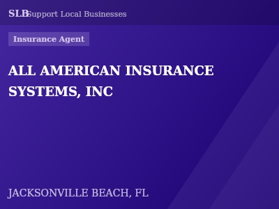 ALL AMERICAN INSURANCE SYSTEMS, INC — Insurance Agent in JACKSONVILLE BEACH, FL