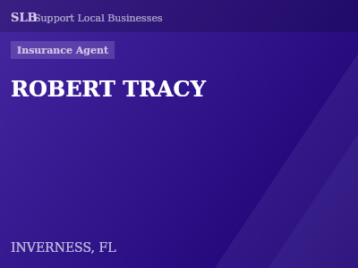 ROBERT TRACY — Insurance Agent in INVERNESS, FL