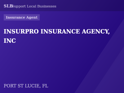 INSURPRO INSURANCE AGENCY, INC — Insurance Agent in PORT ST LUCIE, FL