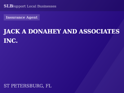 JACK A DONAHEY AND ASSOCIATES INC. — Insurance Agent in ST PETERSBURG, FL