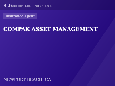 COMPAK ASSET MANAGEMENT — Insurance Agent in NEWPORT BEACH, CA