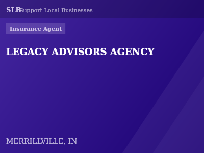 LEGACY ADVISORS AGENCY — Insurance Agent in MERRILLVILLE, IN