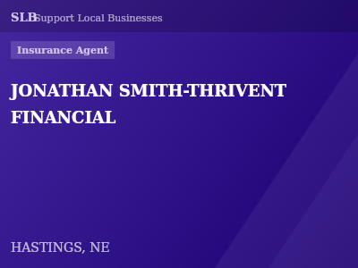 JONATHAN SMITH-THRIVENT FINANCIAL — Insurance Agent in HASTINGS, NE