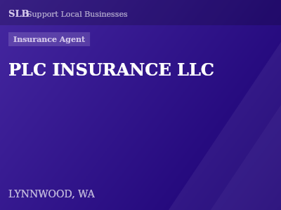 PLC INSURANCE LLC — Insurance Agent in LYNNWOOD, WA