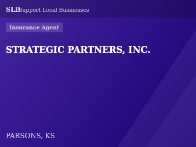 STRATEGIC PARTNERS, INC. — Insurance Agent in PARSONS, KS