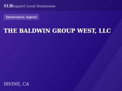 THE BALDWIN GROUP WEST, LLC — Insurance Agent in IRVINE, CA