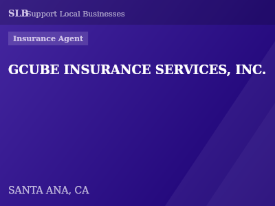 GCUBE INSURANCE SERVICES, INC. — Insurance Agent in SANTA ANA, CA