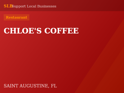 CHLOE'S COFFEE — Restaurant in SAINT AUGUSTINE, FL