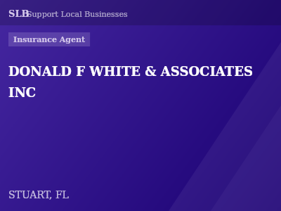 DONALD F WHITE & ASSOCIATES INC — Insurance Agent in STUART, FL
