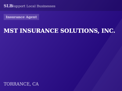 MST INSURANCE SOLUTIONS, INC. — Insurance Agent in TORRANCE, CA