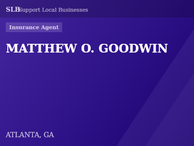 MATTHEW O. GOODWIN — Insurance Agent in ATLANTA, GA