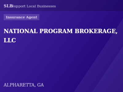 NATIONAL PROGRAM BROKERAGE, LLC — Insurance Agent in ALPHARETTA, GA