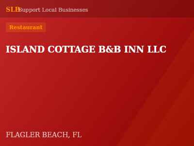 ISLAND COTTAGE B&B INN LLC — Restaurant in FLAGLER BEACH, FL