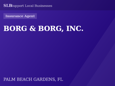 BORG & BORG, INC. — Insurance Agent in PALM BEACH GARDENS, FL