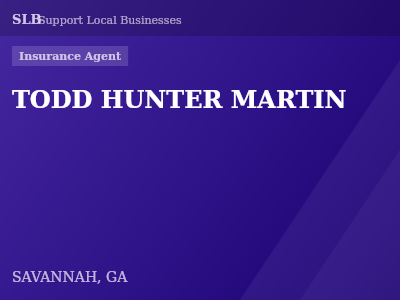 TODD HUNTER MARTIN — Insurance Agent in SAVANNAH, GA