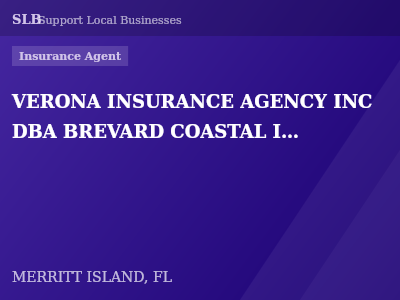 VERONA INSURANCE AGENCY INC DBA BREVARD COASTAL INSURANCE — Insurance Agent in MERRITT ISLAND, FL