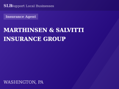 MARTHINSEN & SALVITTI INSURANCE GROUP — Insurance Agent in WASHINGTON, PA