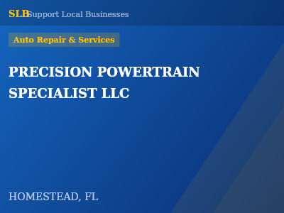 PRECISION POWERTRAIN SPECIALIST LLC — Auto Repair & Services in HOMESTEAD, FL