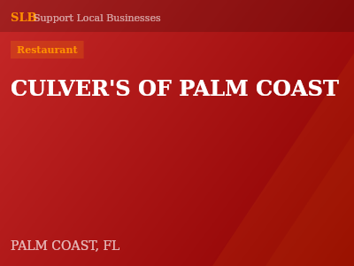 CULVER'S OF PALM COAST — Restaurant in PALM COAST, FL