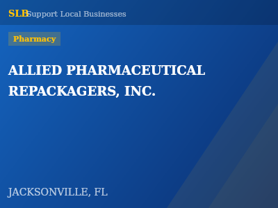 ALLIED PHARMACEUTICAL REPACKAGERS, INC. — Pharmacy in JACKSONVILLE, FL