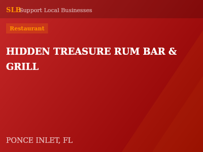 HIDDEN TREASURE RUM BAR & GRILL — Restaurant in PONCE INLET, FL