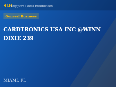 CARDTRONICS USA INC @WINN DIXIE 239 — General Business in MIAMI, FL