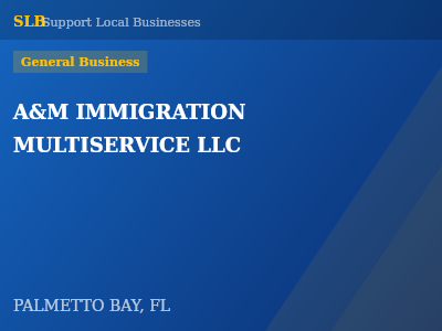 A&M IMMIGRATION MULTISERVICE LLC — General Business in PALMETTO BAY, FL