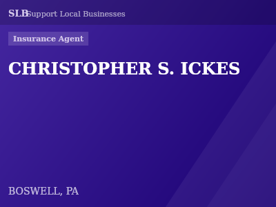 CHRISTOPHER S. ICKES — Insurance Agent in BOSWELL, PA