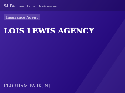 LOIS LEWIS AGENCY — Insurance Agent in FLORHAM PARK, NJ