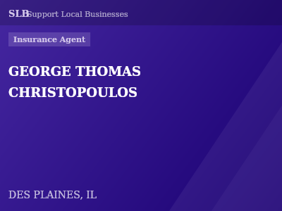 GEORGE THOMAS CHRISTOPOULOS — Insurance Agent in DES PLAINES, IL