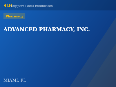 ADVANCED PHARMACY, INC. — Pharmacy in MIAMI, FL