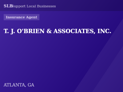 T. J. O'BRIEN & ASSOCIATES, INC. — Insurance Agent in ATLANTA, GA