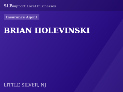 BRIAN HOLEVINSKI — Insurance Agent in LITTLE SILVER, NJ