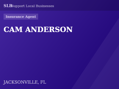 CAM ANDERSON — Insurance Agent in JACKSONVILLE, FL