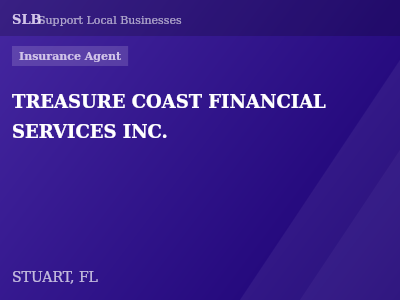TREASURE COAST FINANCIAL SERVICES INC. — Insurance Agent in STUART, FL
