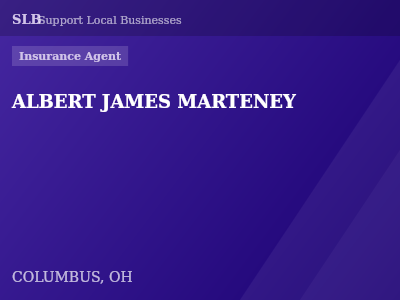 ALBERT JAMES MARTENEY — Insurance Agent in COLUMBUS, OH