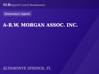 A-R.W. MORGAN ASSOC. INC. — Insurance Agent in ALTAMONTE SPRINGS, FL