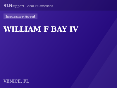 WILLIAM F BAY IV — Insurance Agent in VENICE, FL