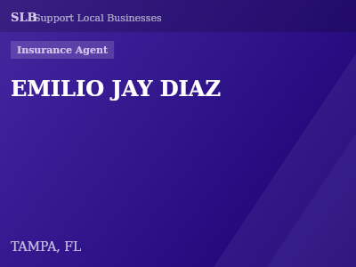 EMILIO JAY DIAZ — Insurance Agent in TAMPA, FL