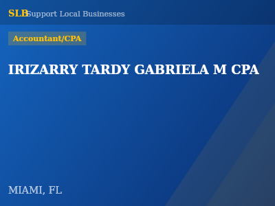 IRIZARRY TARDY GABRIELA M CPA — Accountant/CPA in MIAMI, FL
