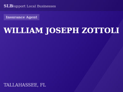 WILLIAM JOSEPH ZOTTOLI — Insurance Agent in TALLAHASSEE, FL