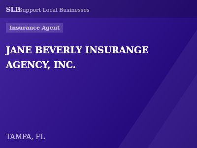 JANE BEVERLY INSURANGE AGENCY, INC. — Insurance Agent in TAMPA, FL