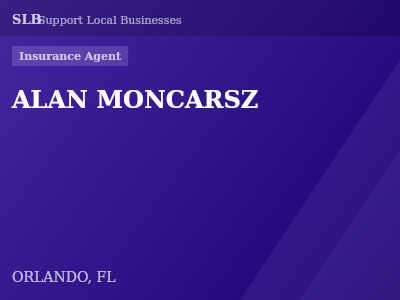 ALAN MONCARSZ — Insurance Agent in ORLANDO, FL