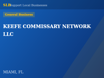 KEEFE COMMISSARY NETWORK LLC — General Business in MIAMI, FL