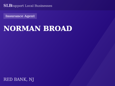 NORMAN BROAD — Insurance Agent in RED BANK, NJ