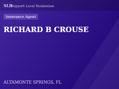 RICHARD B CROUSE — Insurance Agent in ALTAMONTE SPRINGS, FL