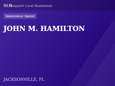 JOHN M. HAMILTON — Insurance Agent in JACKSONVILLE, FL